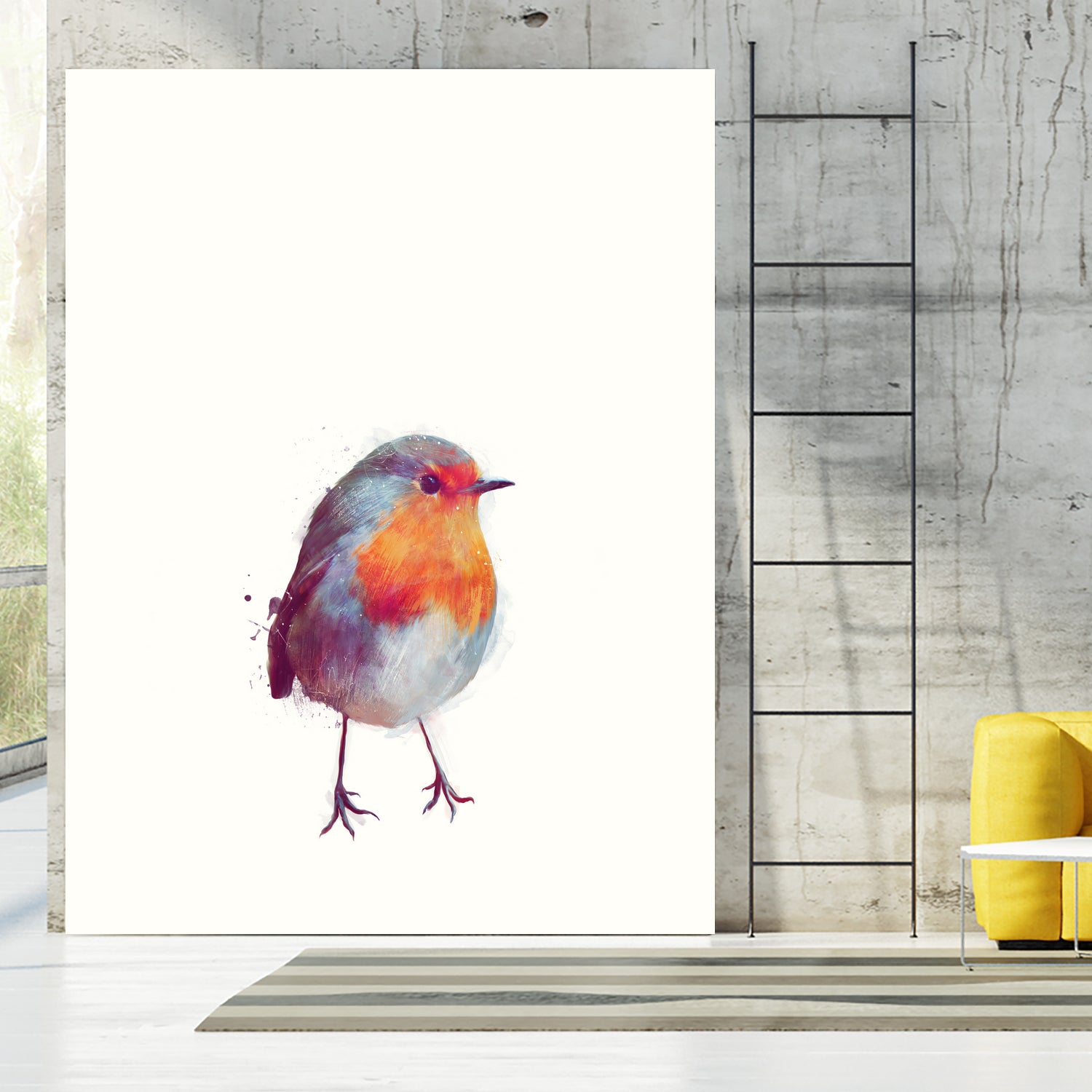 Winter Robin by Amy Hamilton on GIANT ART - digital painting