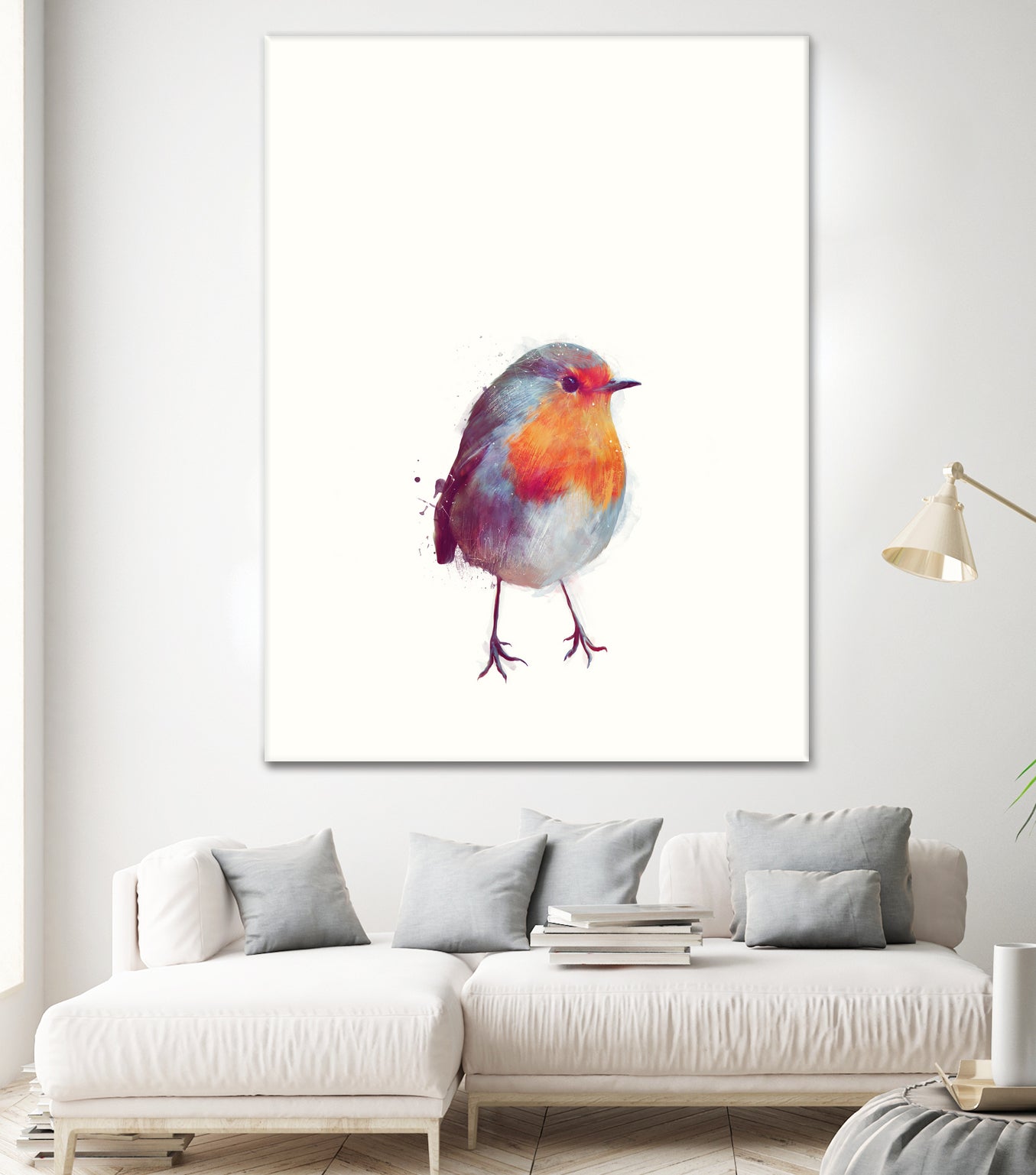 Winter Robin by Amy Hamilton on GIANT ART - digital painting