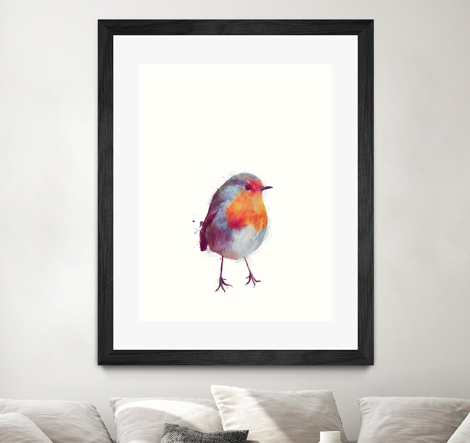 Winter Robin by Amy Hamilton on GIANT ART - digital painting