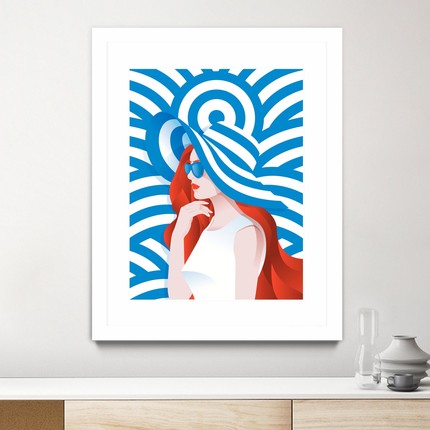 Redhead by Jose Paulino on GIANT ART - white vector illustration