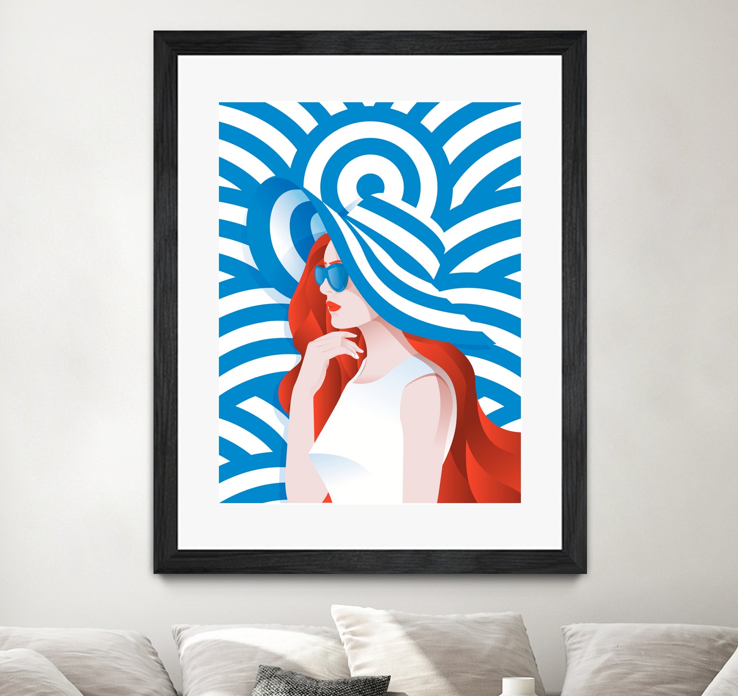 Redhead by Jose Paulino on GIANT ART - white vector illustration