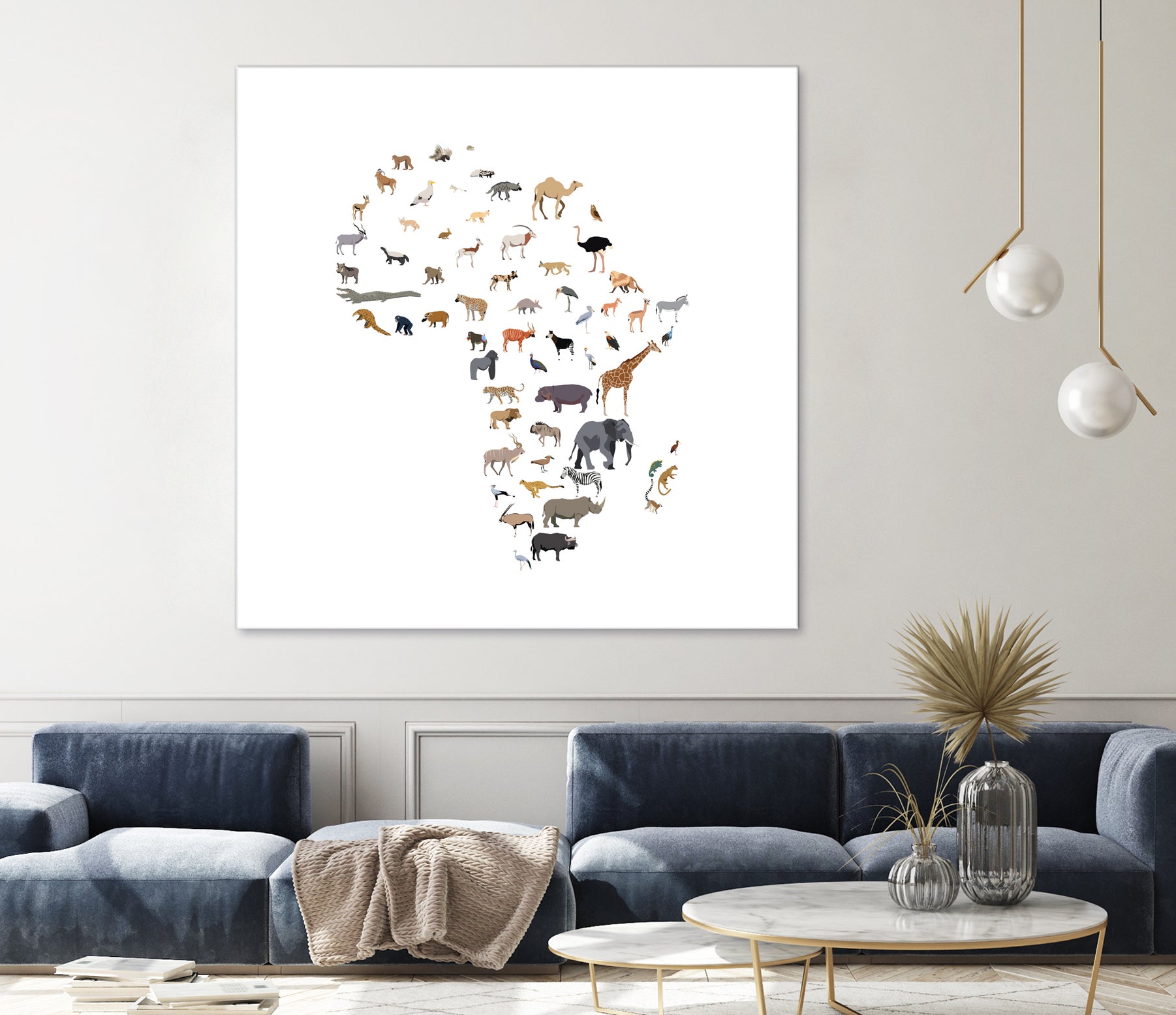 Wild Africa by Rodrigo Esparza-Salas on GIANT ART - white vector illustration