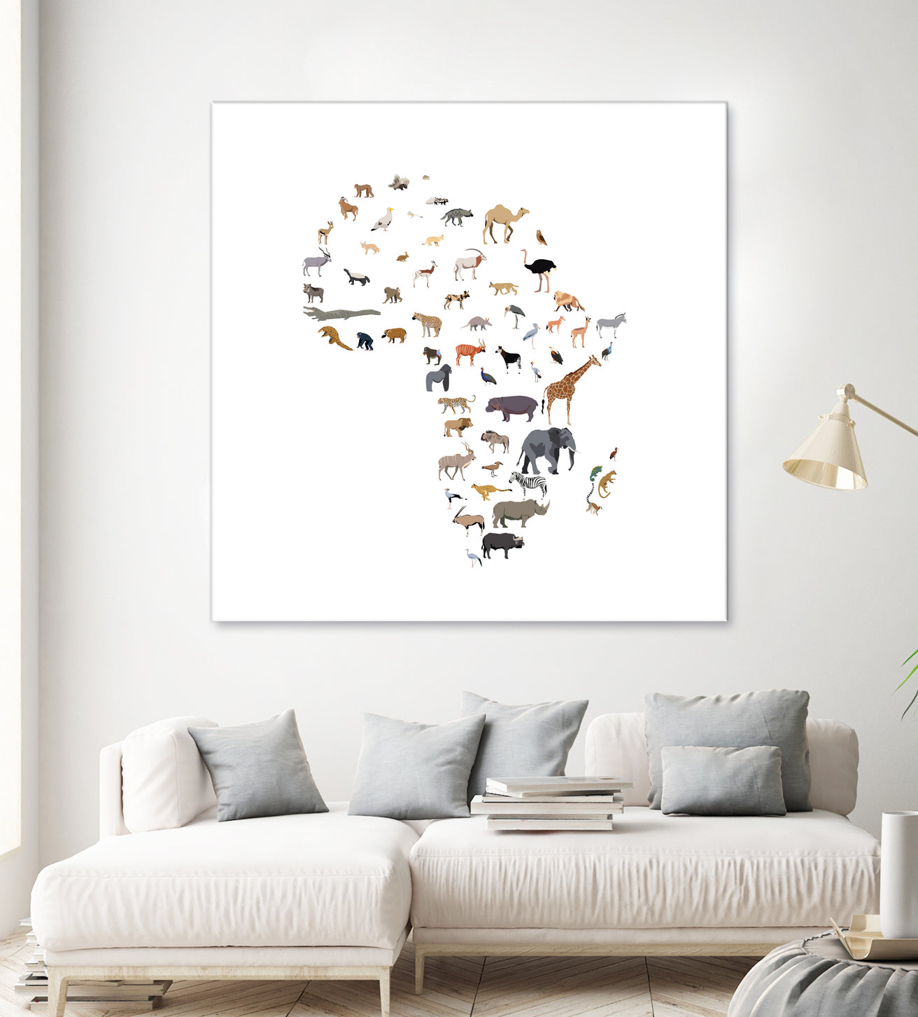 Wild Africa by Rodrigo Esparza-Salas on GIANT ART - white vector illustration