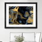 Blue Gold by christy Leigh hodgin on GIANT ART - blue digital painting