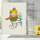 Tiger & Owl Bike by Ashley Percival on GIANT ART - digital drawing