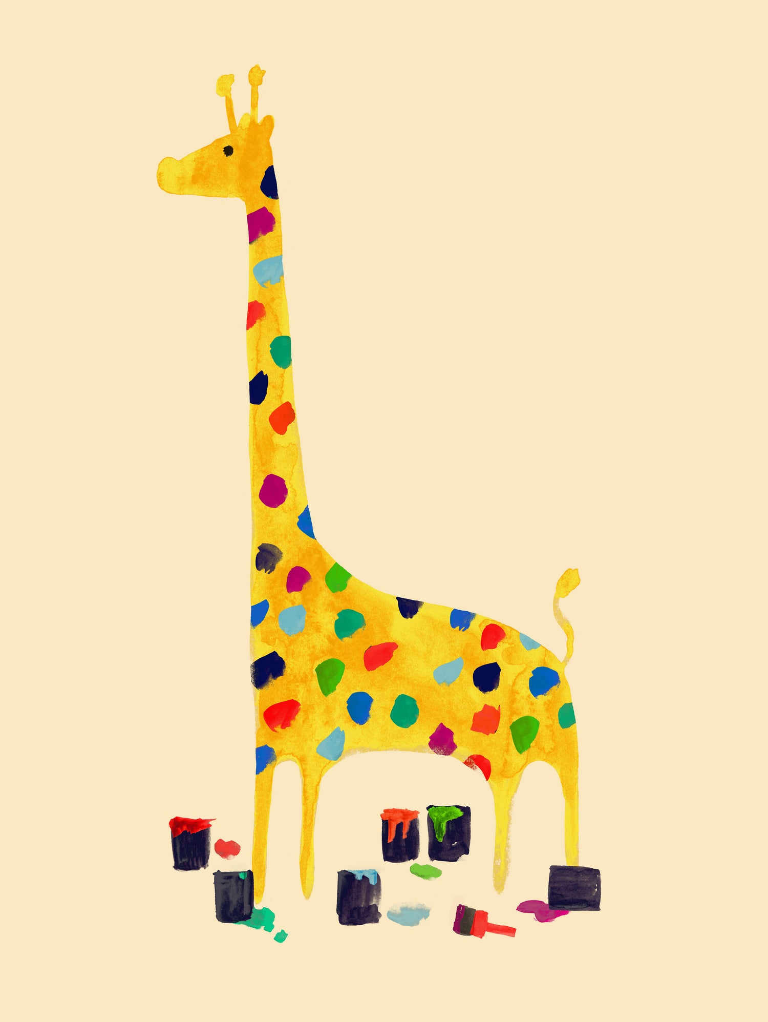 Whimsical Giraffe by Budi Satria Kompoi on GIANT ART - digital painting