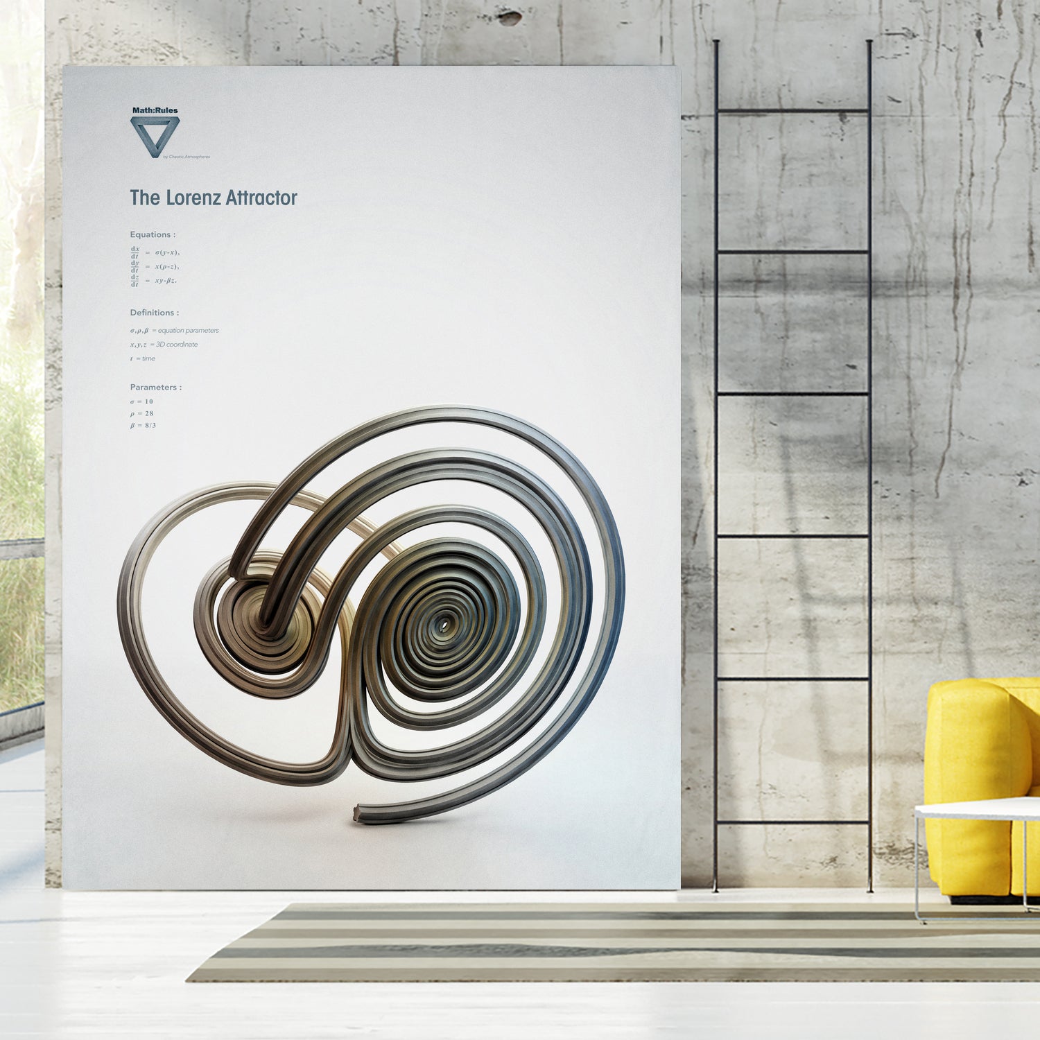 The Lorenz Attractor by . Chaotic Atmospheres on GIANT ART - 3d art