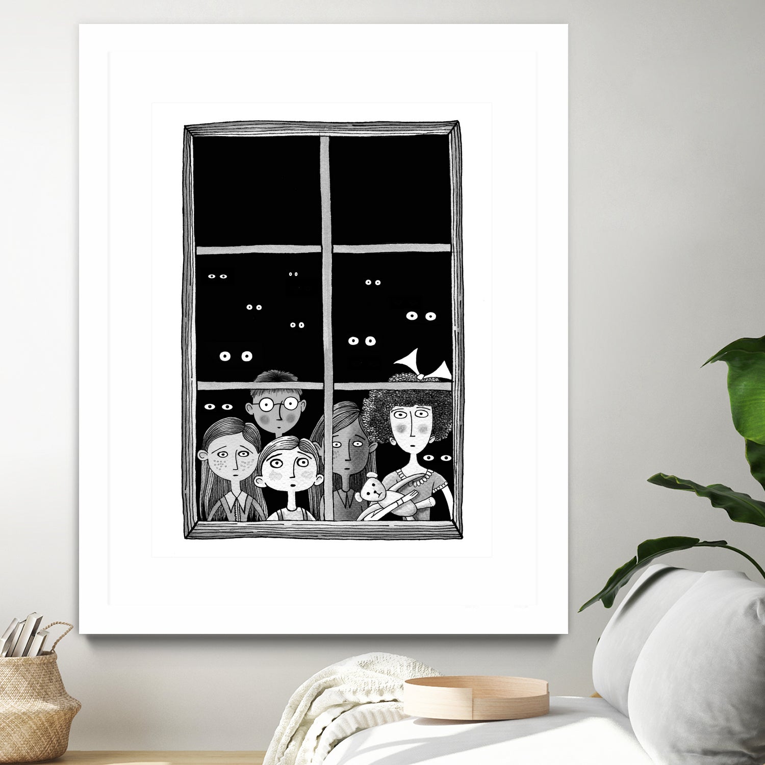 The Children in the Window by Andrew Hitchen on GIANT ART - black character design