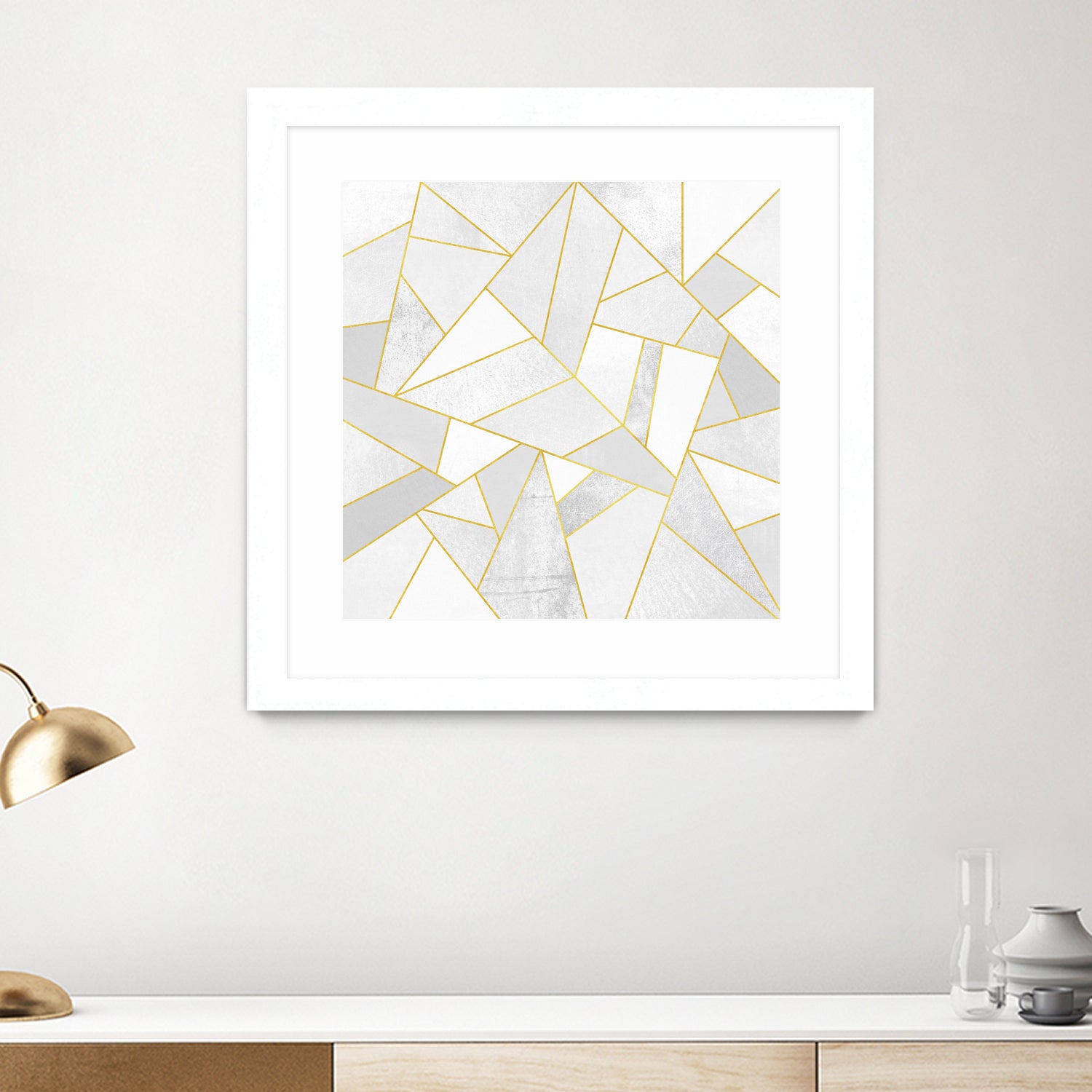 White Stone by Elisabeth Fredriksson on GIANT ART - white digital painting