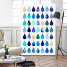 Rain by Elisabeth Fredriksson on GIANT ART - blue mixed media