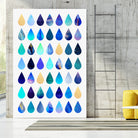 Rain by Elisabeth Fredriksson on GIANT ART - blue mixed media