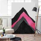 Four Mountains / Pink by Elisabeth Fredriksson on GIANT ART - pink digital painting