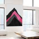 Four Mountains / Pink by Elisabeth Fredriksson on GIANT ART - pink digital painting