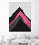 Four Mountains / Pink by Elisabeth Fredriksson on GIANT ART - pink digital painting