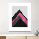 Four Mountains / Pink by Elisabeth Fredriksson on GIANT ART - pink digital painting