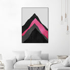 Four Mountains / Pink by Elisabeth Fredriksson on GIANT ART - pink digital painting