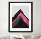 Four Mountains / Pink by Elisabeth Fredriksson on GIANT ART - pink digital painting