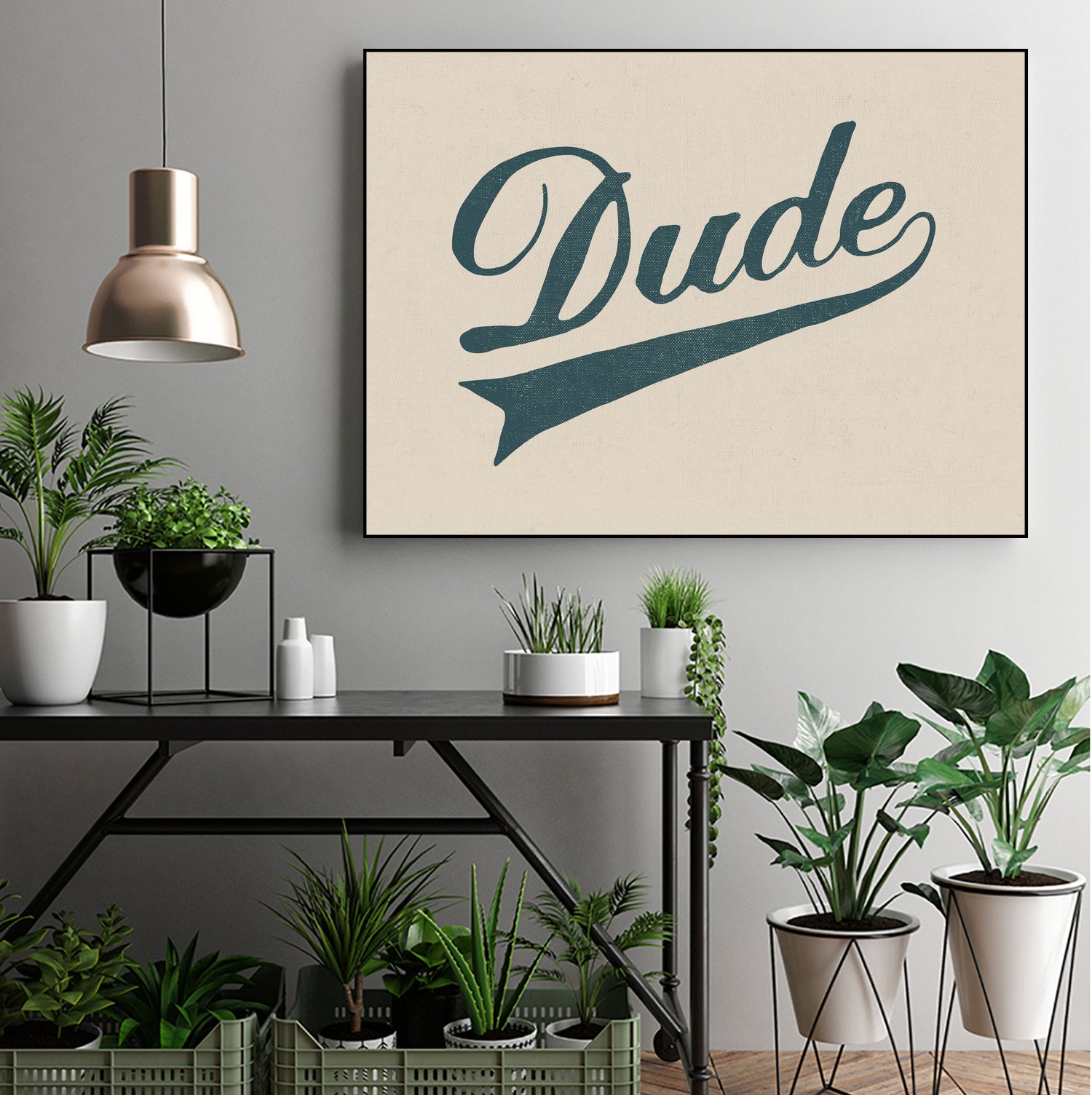 Dude by Florent Bodart on GIANT ART - brown typography