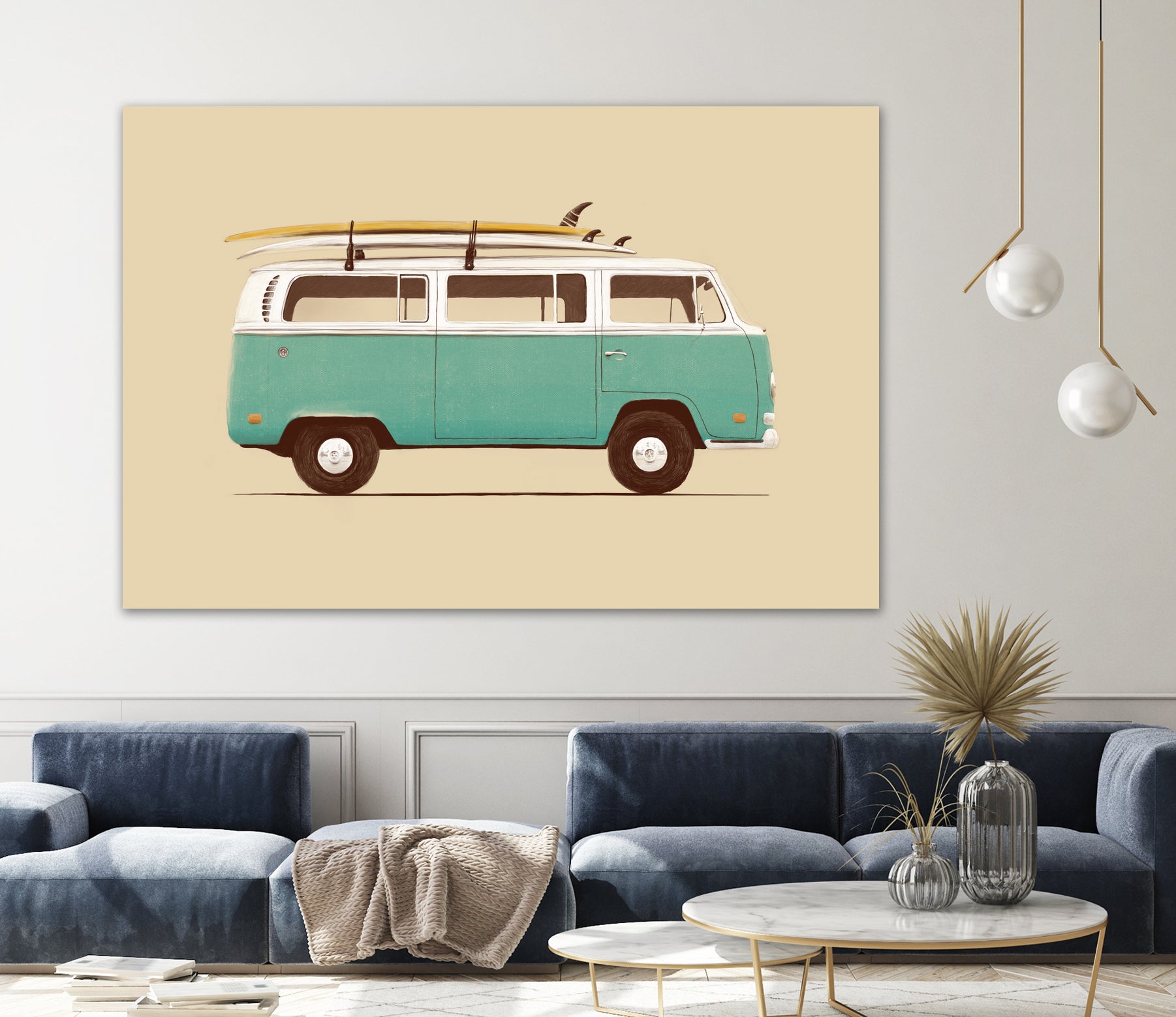 Blue Van by Florent Bodart on GIANT ART - blue digital drawing