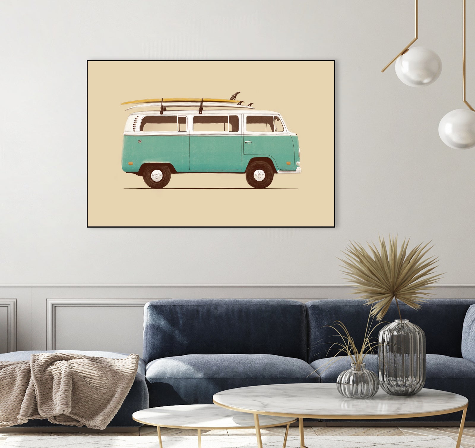 Blue Van by Florent Bodart on GIANT ART - blue digital drawing