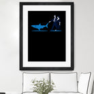 Walking the Shark by Rob Snow on GIANT ART - blue digital drawing