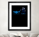 Walking the Shark by Rob Snow on GIANT ART - blue digital drawing