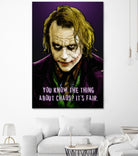 Joker Says by Dan Avenell on GIANT ART - fuchsia digital painting