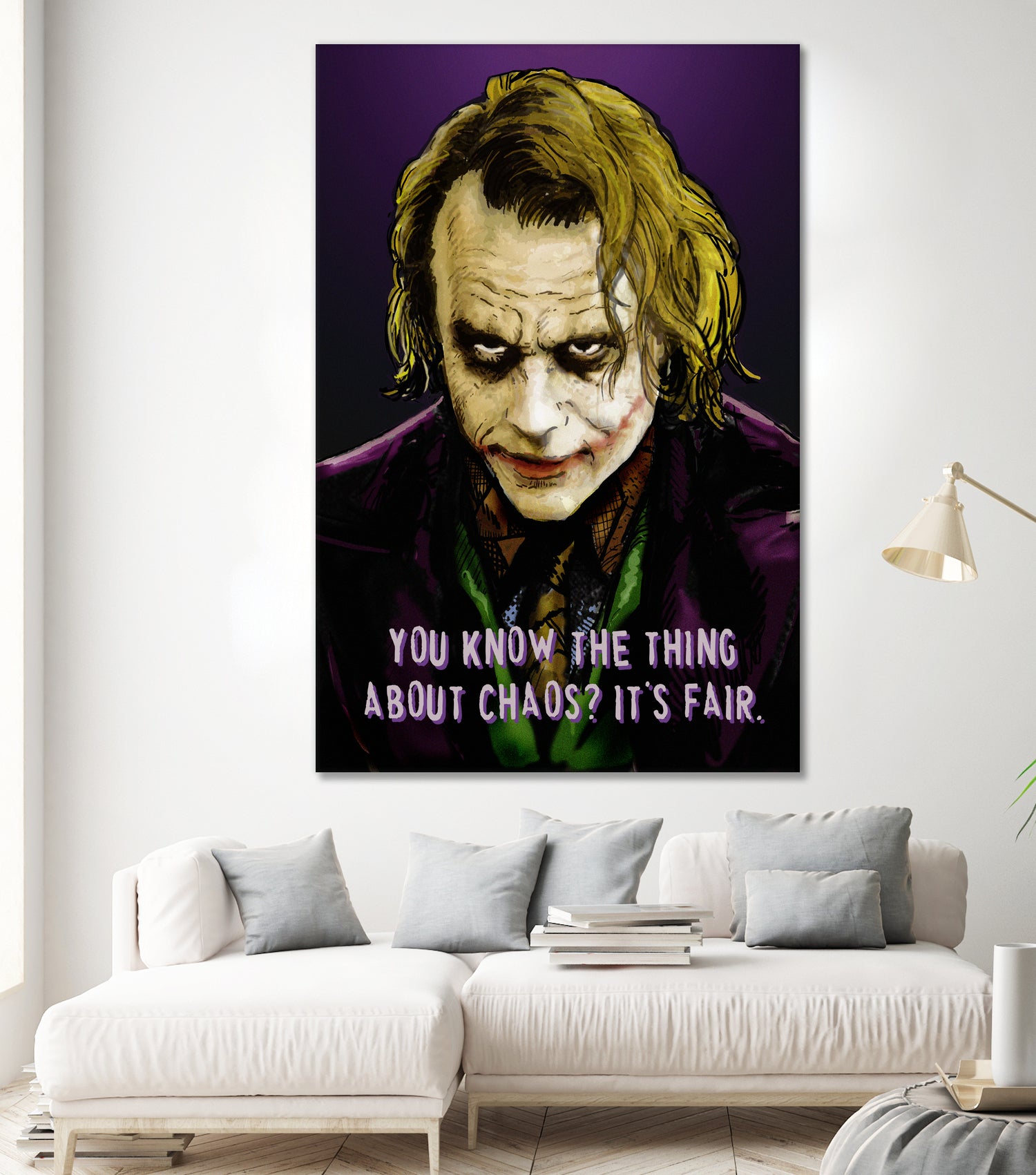 Joker Says by Dan Avenell on GIANT ART - fuchsia digital painting