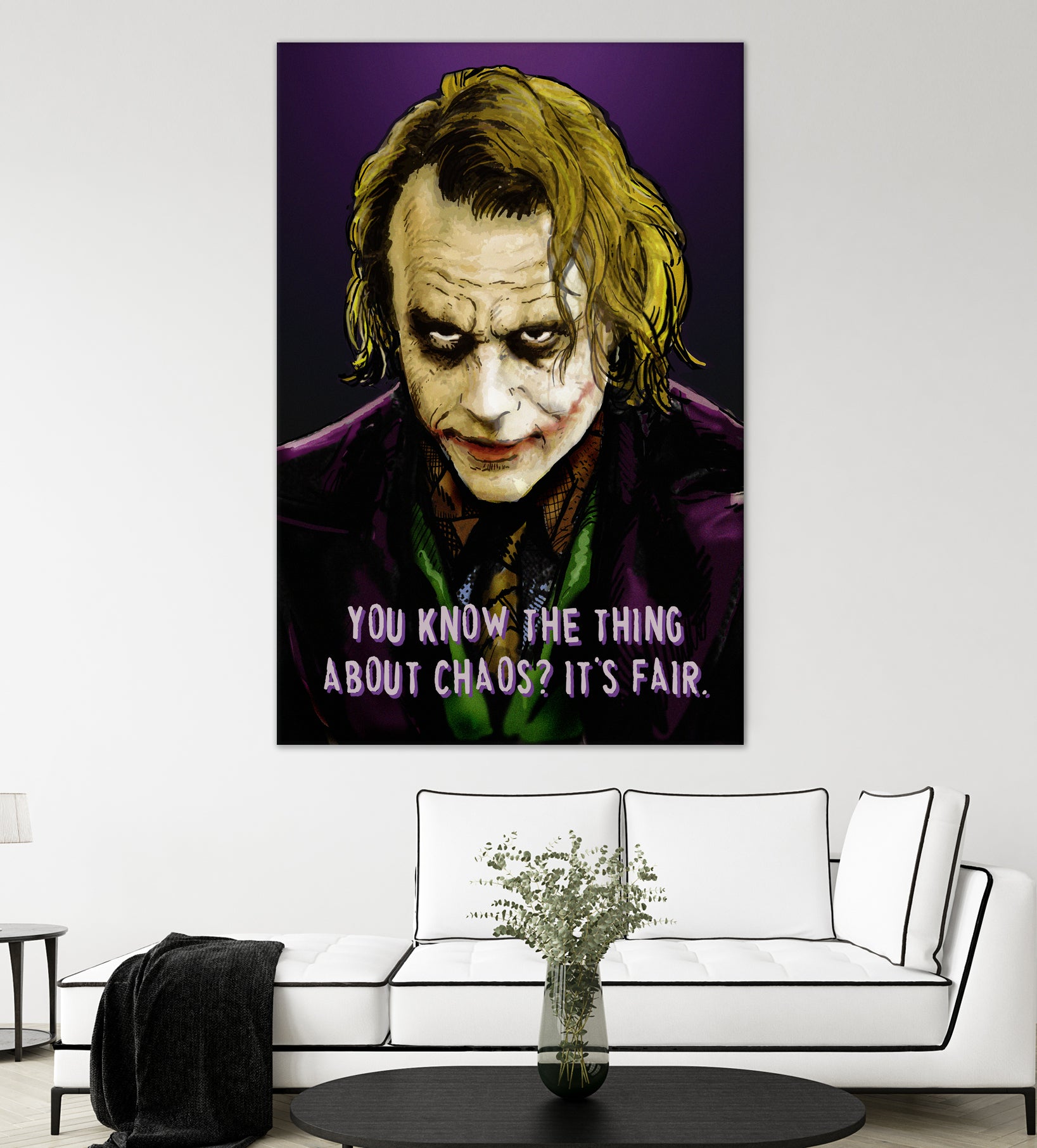 Joker Says by Dan Avenell on GIANT ART - fuchsia digital painting