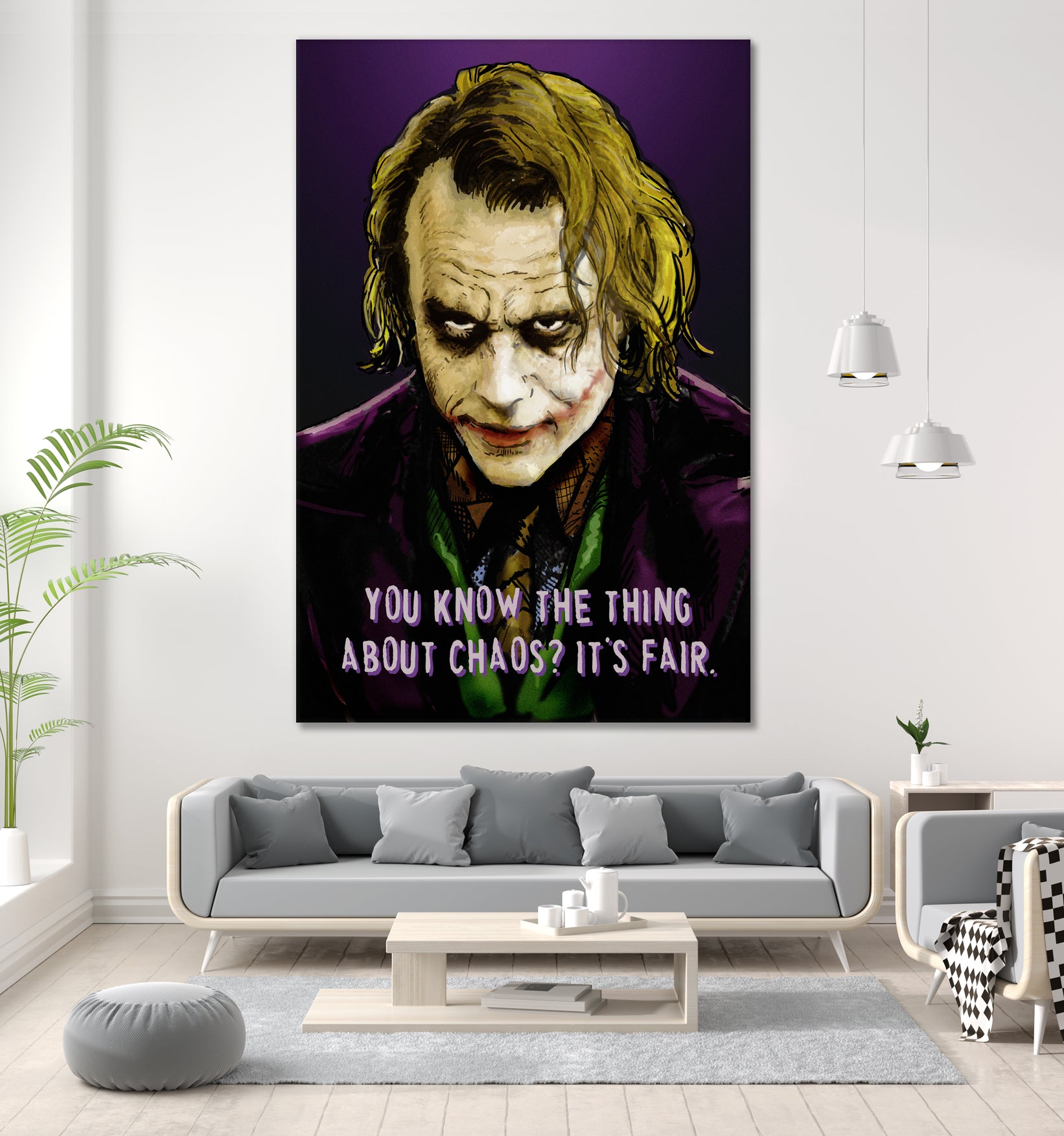 Joker Says by Dan Avenell on GIANT ART - fuchsia digital painting