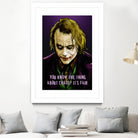 Joker Says by Dan Avenell on GIANT ART - fuchsia digital painting