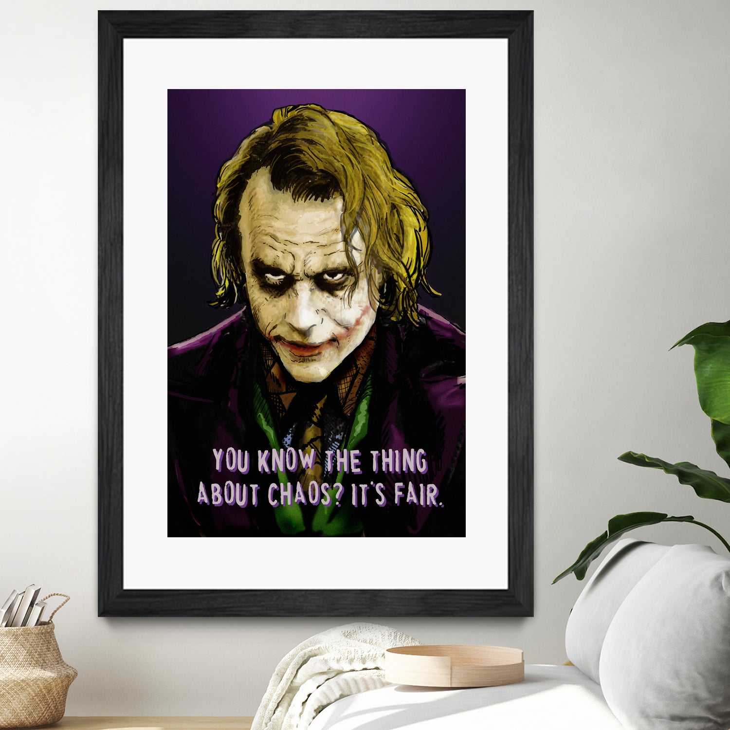 Joker Says by Dan Avenell on GIANT ART - fuchsia digital painting