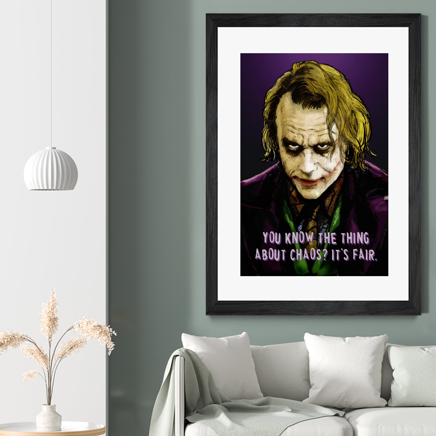 Joker Says by Dan Avenell on GIANT ART - fuchsia digital painting