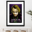 Joker Says by Dan Avenell on GIANT ART - fuchsia digital painting