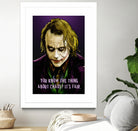 Joker Says by Dan Avenell on GIANT ART - fuchsia digital painting