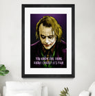 Joker Says by Dan Avenell on GIANT ART - fuchsia digital painting