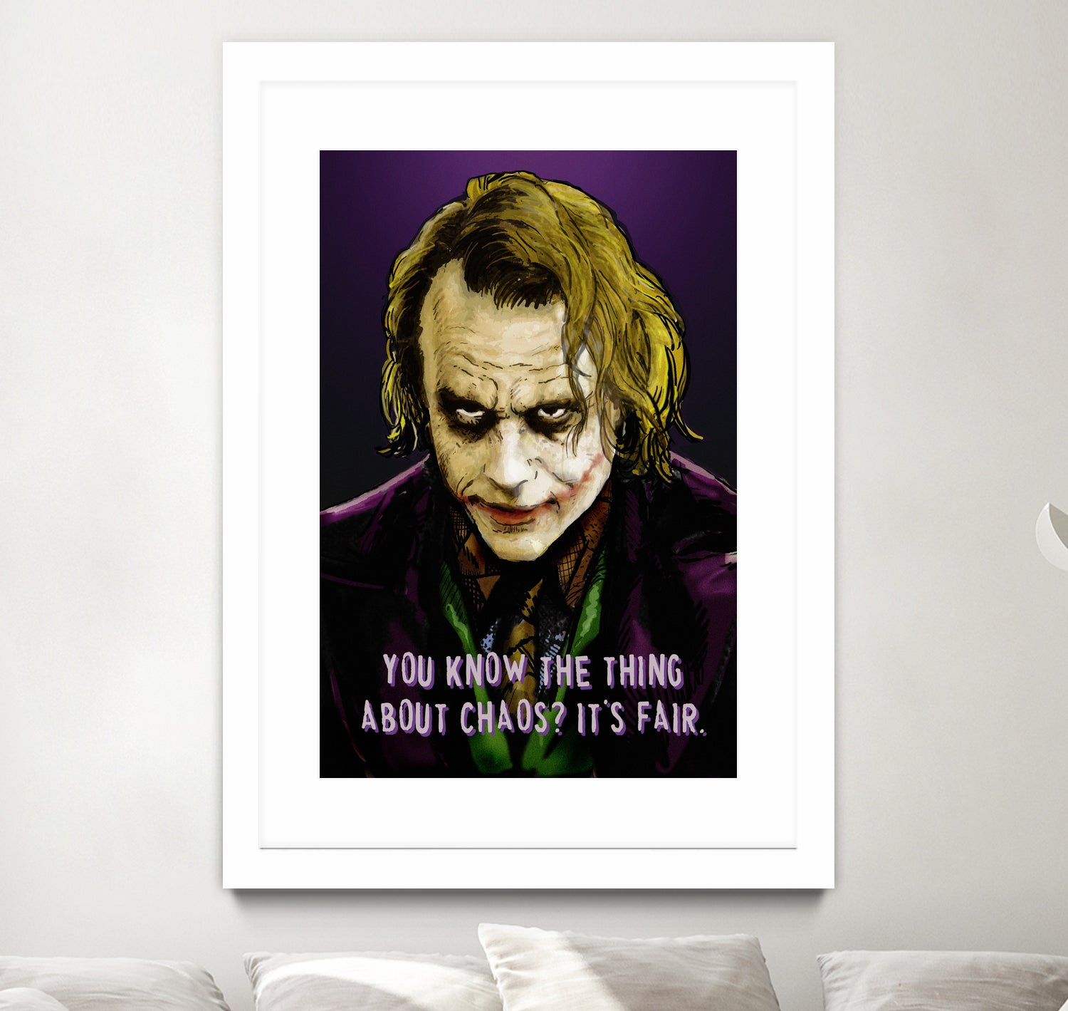 Joker Says by Dan Avenell on GIANT ART - fuchsia digital painting