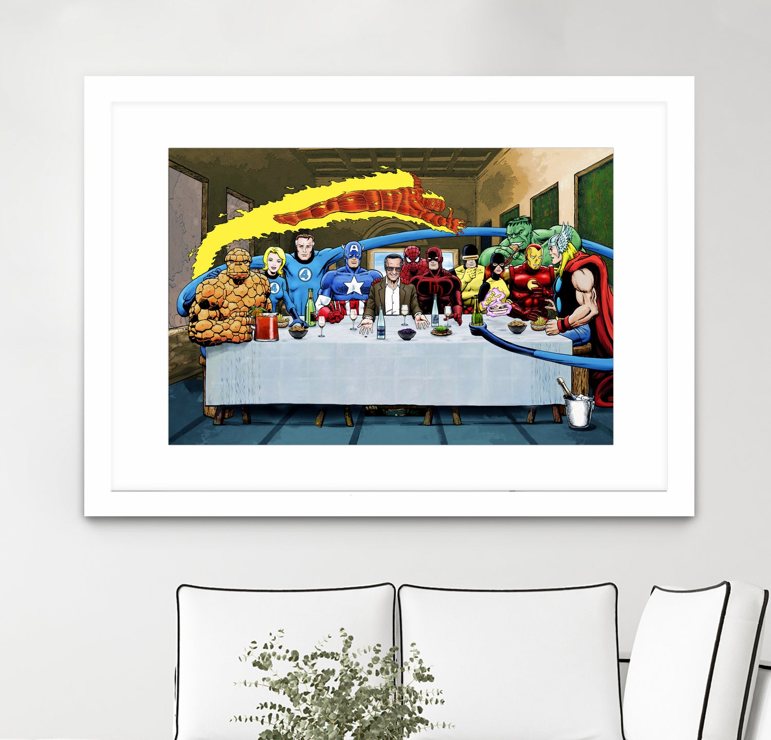 Marvel: Stan Lee's Super Supper by Dan Avenell on GIANT ART - gray digital drawing