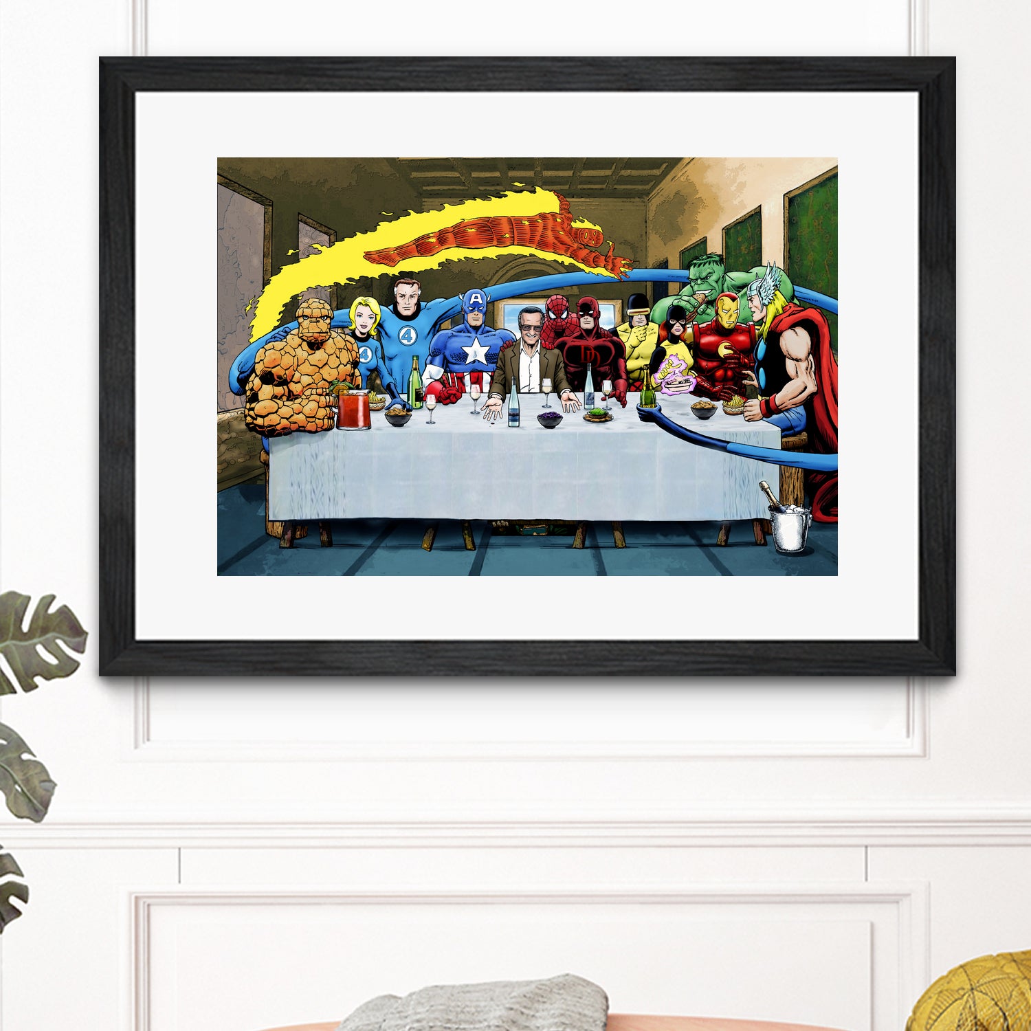 Marvel: Stan Lee's Super Supper by Dan Avenell on GIANT ART - gray digital drawing