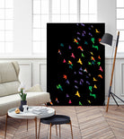 Colorful Flying birds by Cindy Shim on GIANT ART - green vector illustration