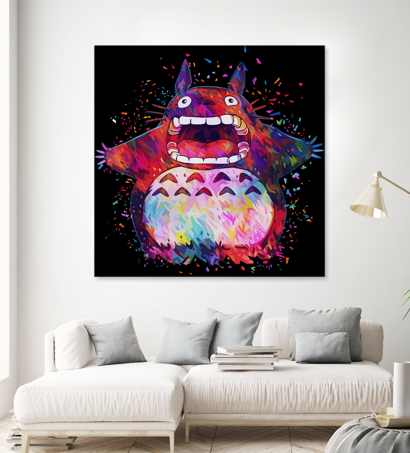 Totoro by Alessandro Pautasso on GIANT ART - black digital painting