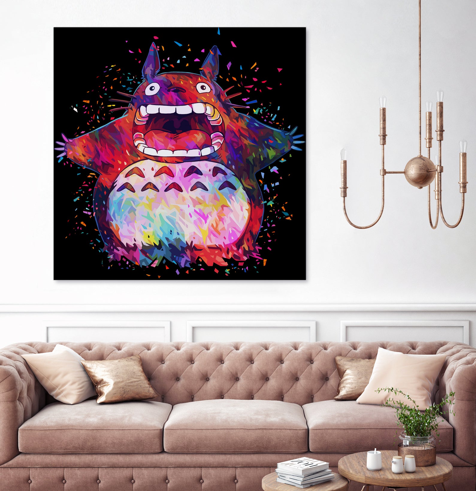 Totoro by Alessandro Pautasso on GIANT ART - black digital painting