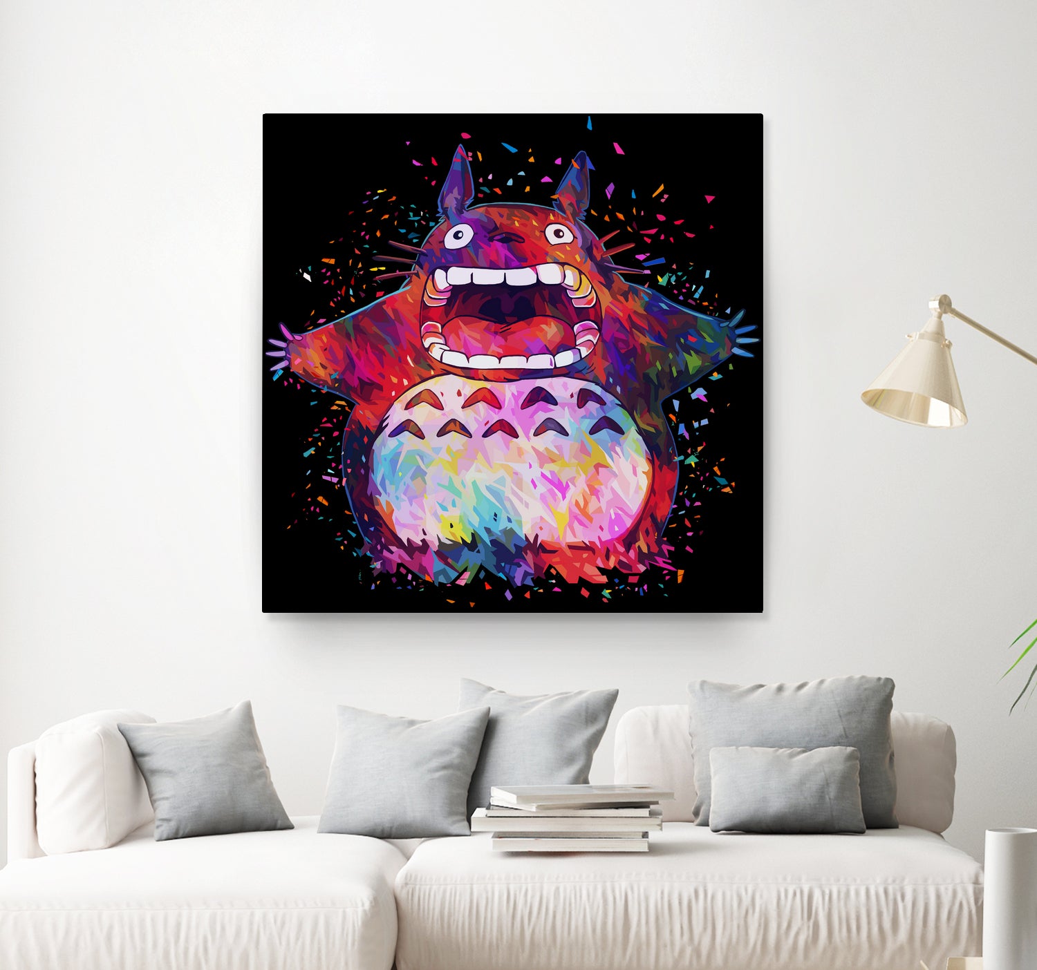 Totoro by Alessandro Pautasso on GIANT ART - black digital painting