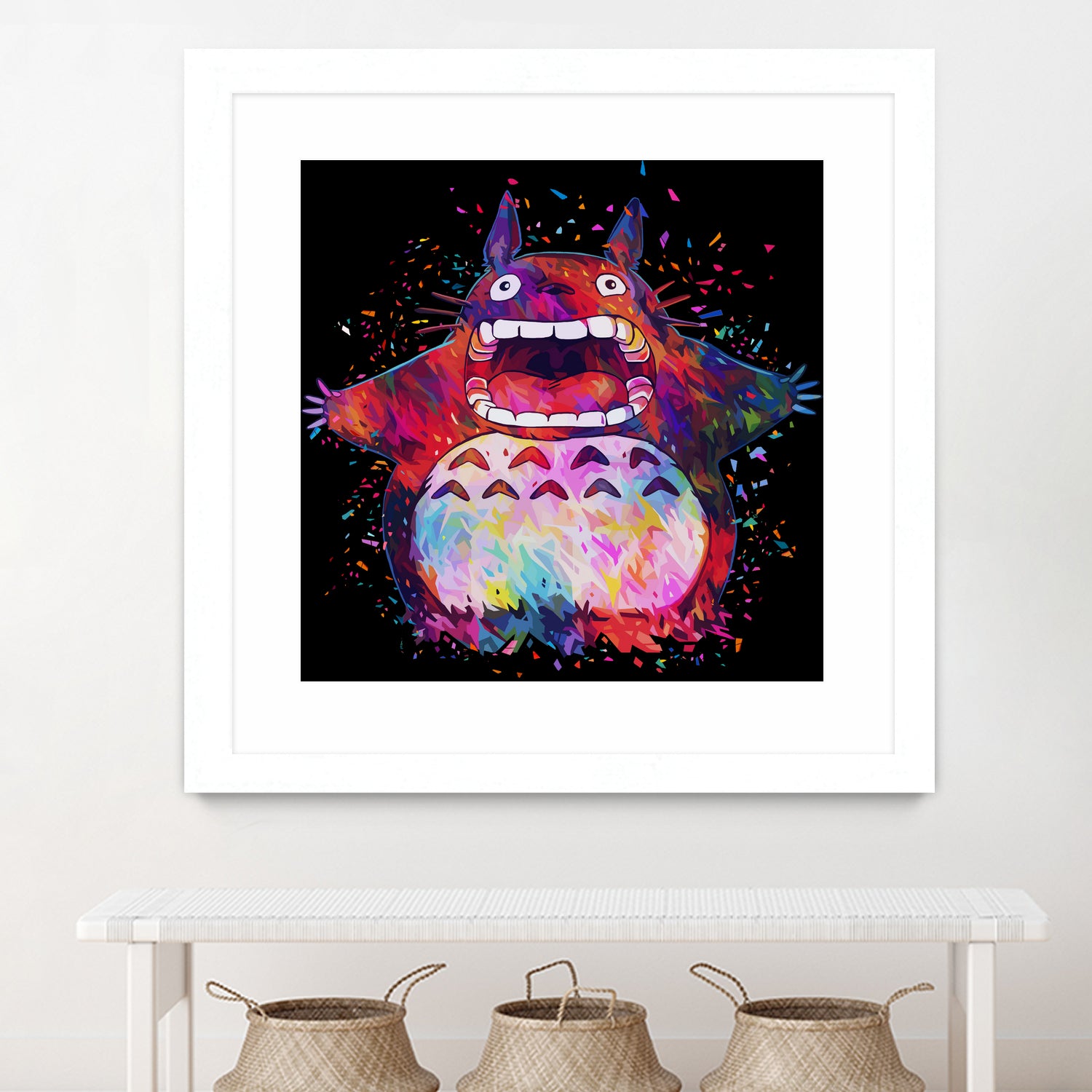 Totoro by Alessandro Pautasso on GIANT ART - black digital painting