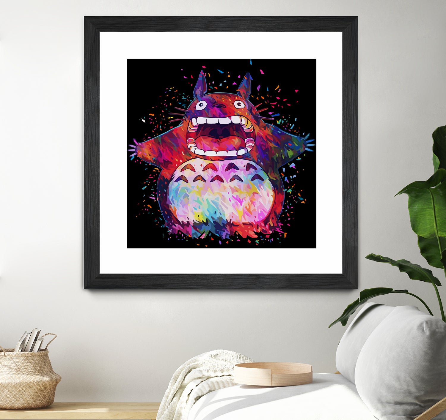 Totoro by Alessandro Pautasso on GIANT ART - black digital painting