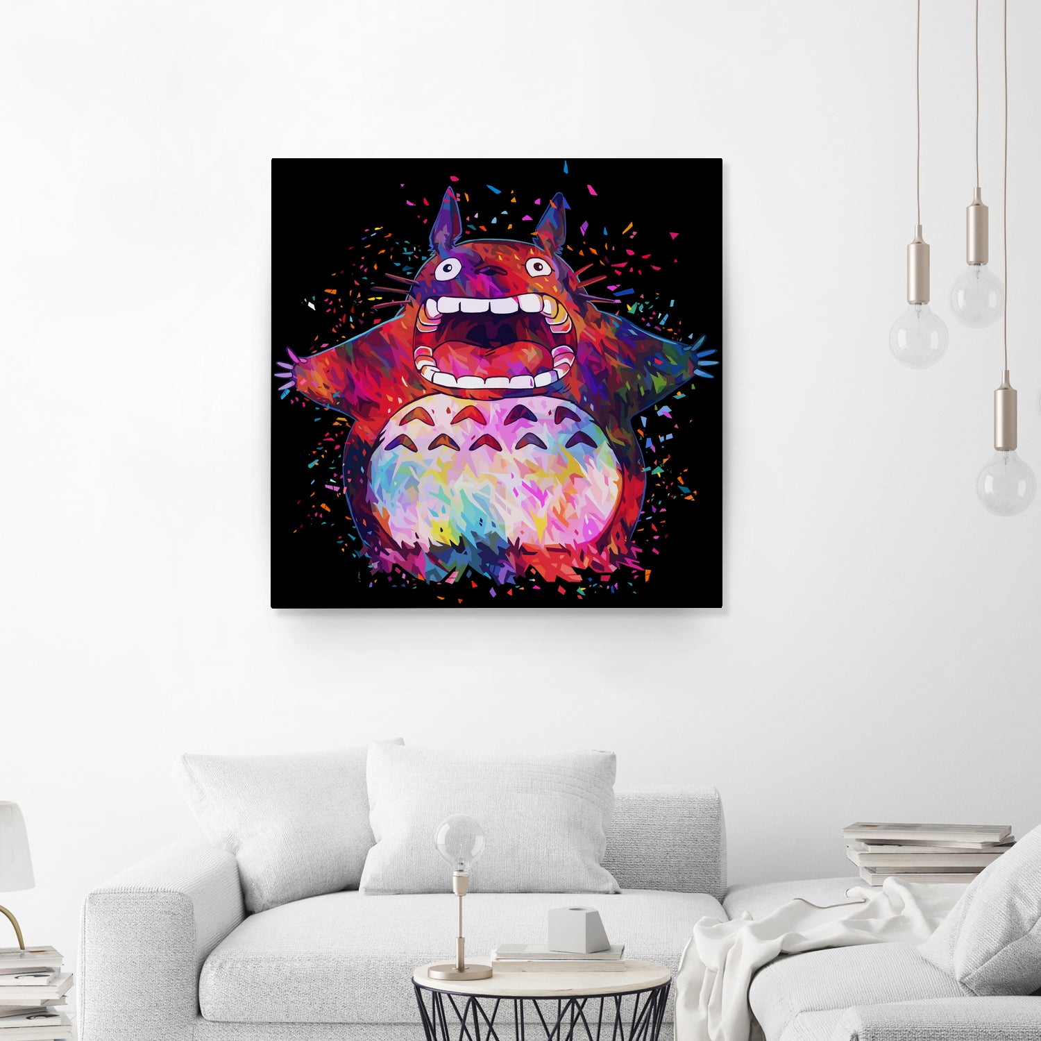 Totoro by Alessandro Pautasso on GIANT ART - black digital painting