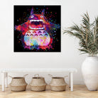 Totoro by Alessandro Pautasso on GIANT ART - black digital painting