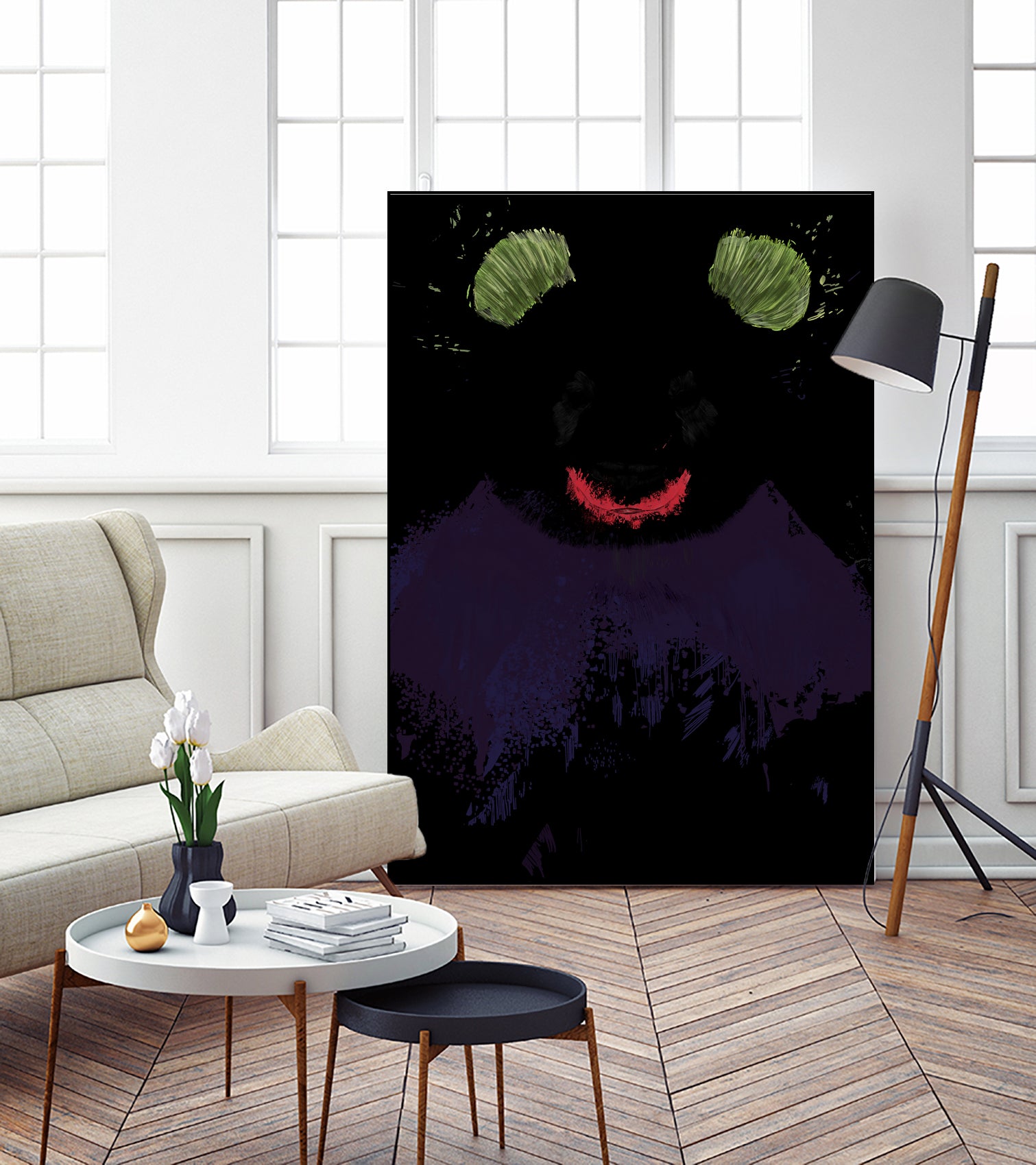 jokerface by Solti Balázs on GIANT ART - white digital painting