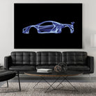 McLaren P1 by Octavian Mihai Mielu on GIANT ART - blue digital painting