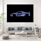 McLaren P1 by Octavian Mihai Mielu on GIANT ART - blue digital painting